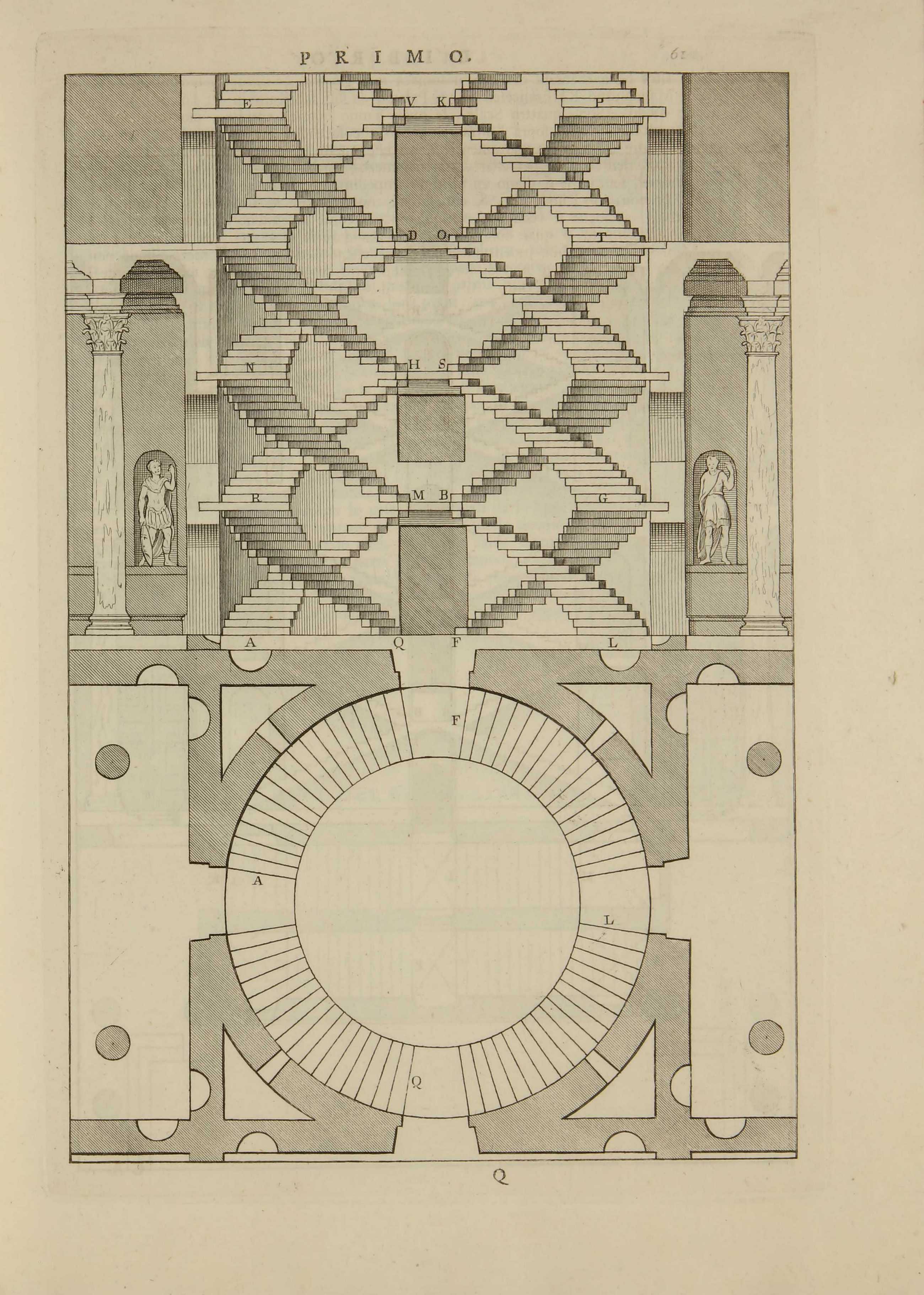 I quattro libri dell'architettura di Andrea Palladio. Ne' quali dopo un breue trattato de' cinque ordini, & di quelli auertimenti, che sono piu necessarij nell fabricare; si tratta delle case priuate, delle vie, de i ponti, delle piazze, de i xisti, et de' tempij. — In Venetia : Appresso Dominico de' Franceschi, 1570