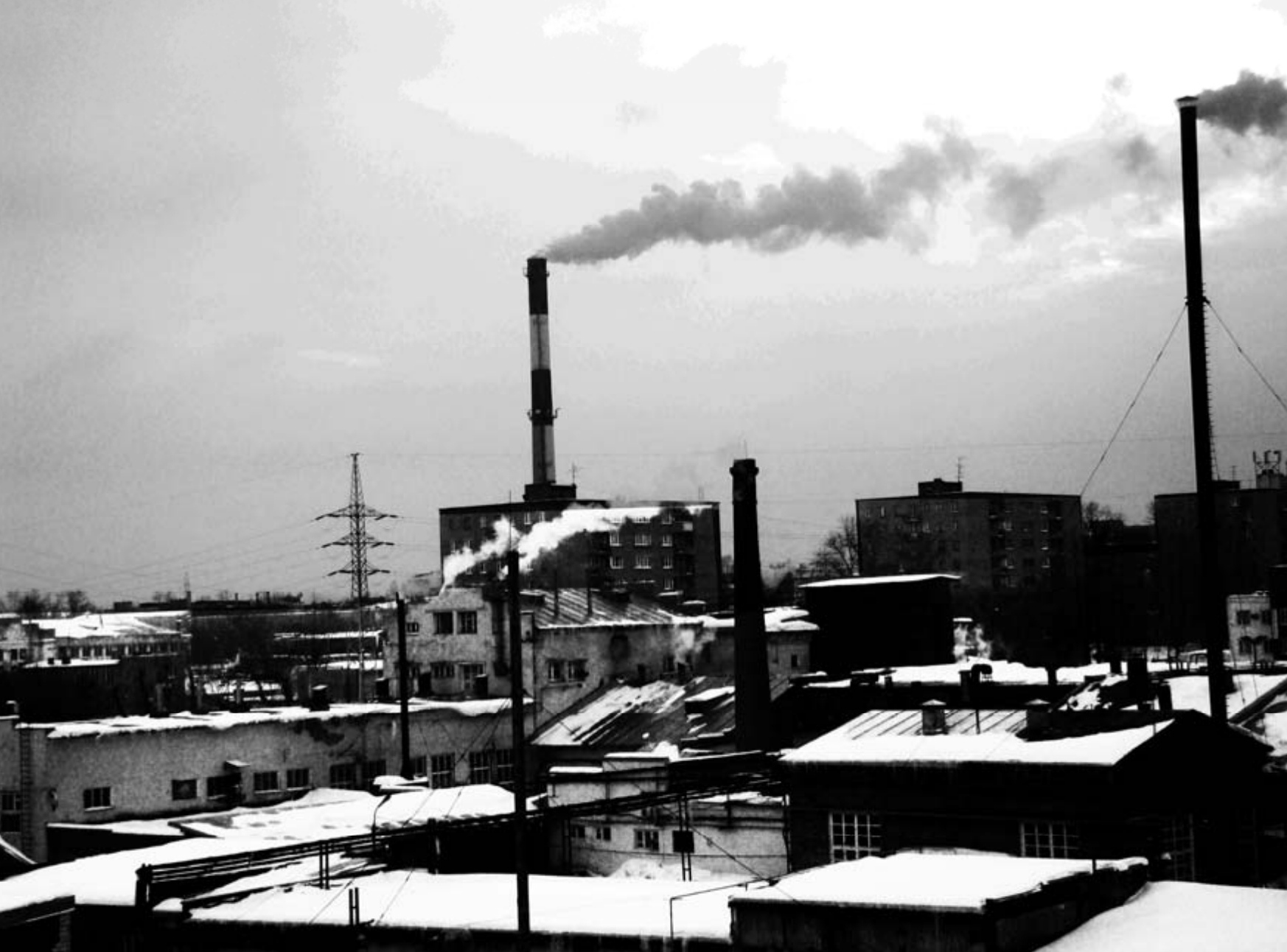 Современная панорама промышленной зоны в районе Хлебозавода № 2.