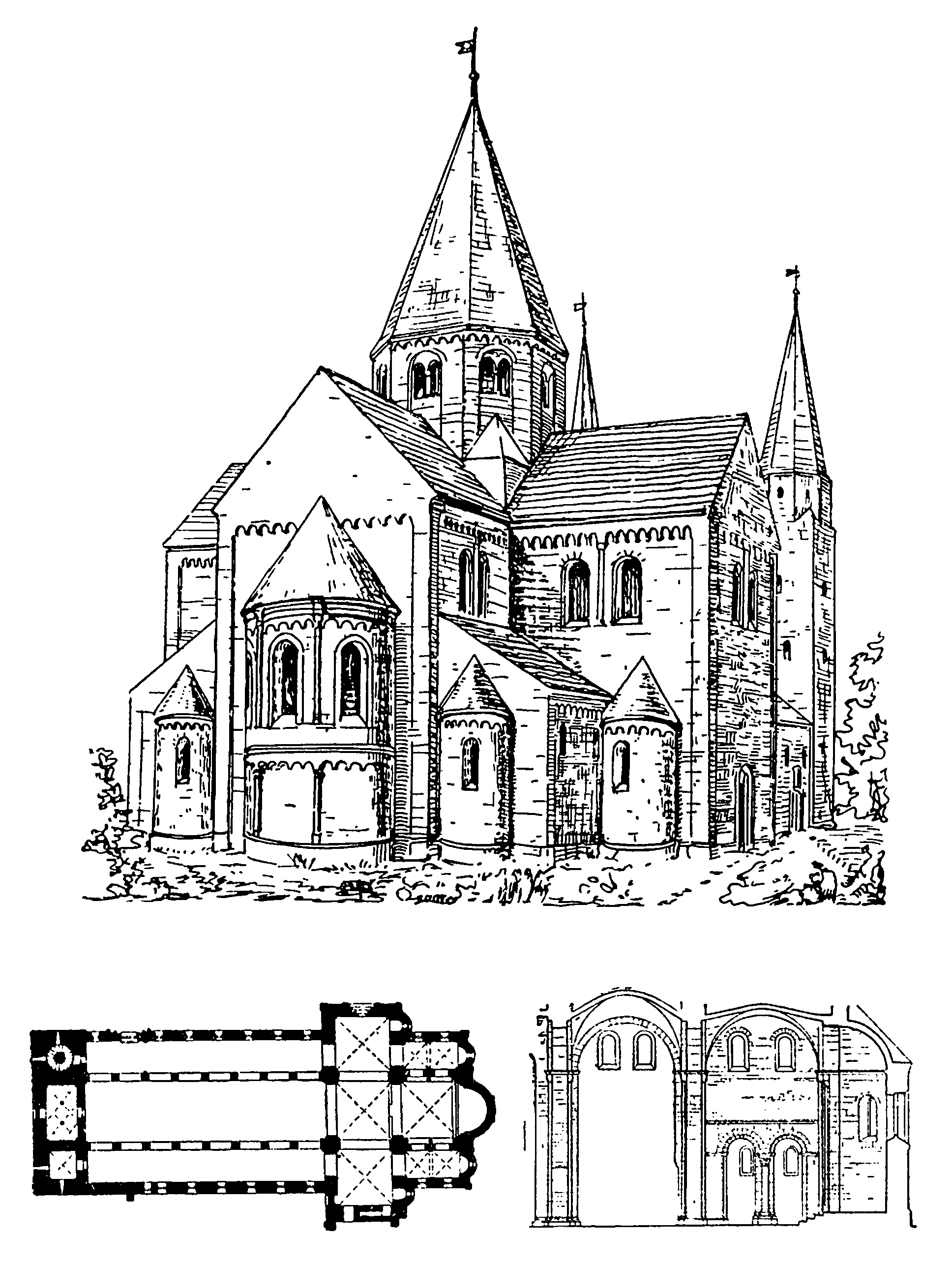 27. Кёнигслуттер. Монастырская церковь, 1135 г. — около 1200 г.