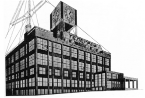 Архив: Л. и А. Веснины. Москва. Конкурсный проект здания центрального телеграфа и радио-узла. 1926