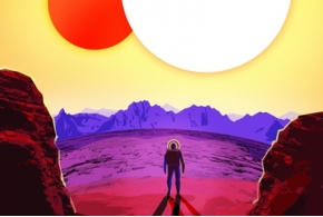 Серия винтажных постеров НАСА предлагает посетить недавно открытые экзопланеты