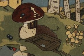 Война грибов. Рисунки Георгия Нарбута. 1909
