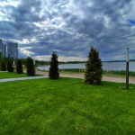 Благоустройство сквера/набережной в Минске (садово-парковые светильники Valley)
