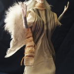 Портретная кукла - Ангел. Цернит, текстиль. Высота 330 мм.
