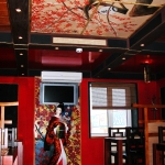 Роспись потолка в японском кафе