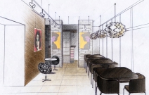 Дизайн проект зала в кафе. Ижевск